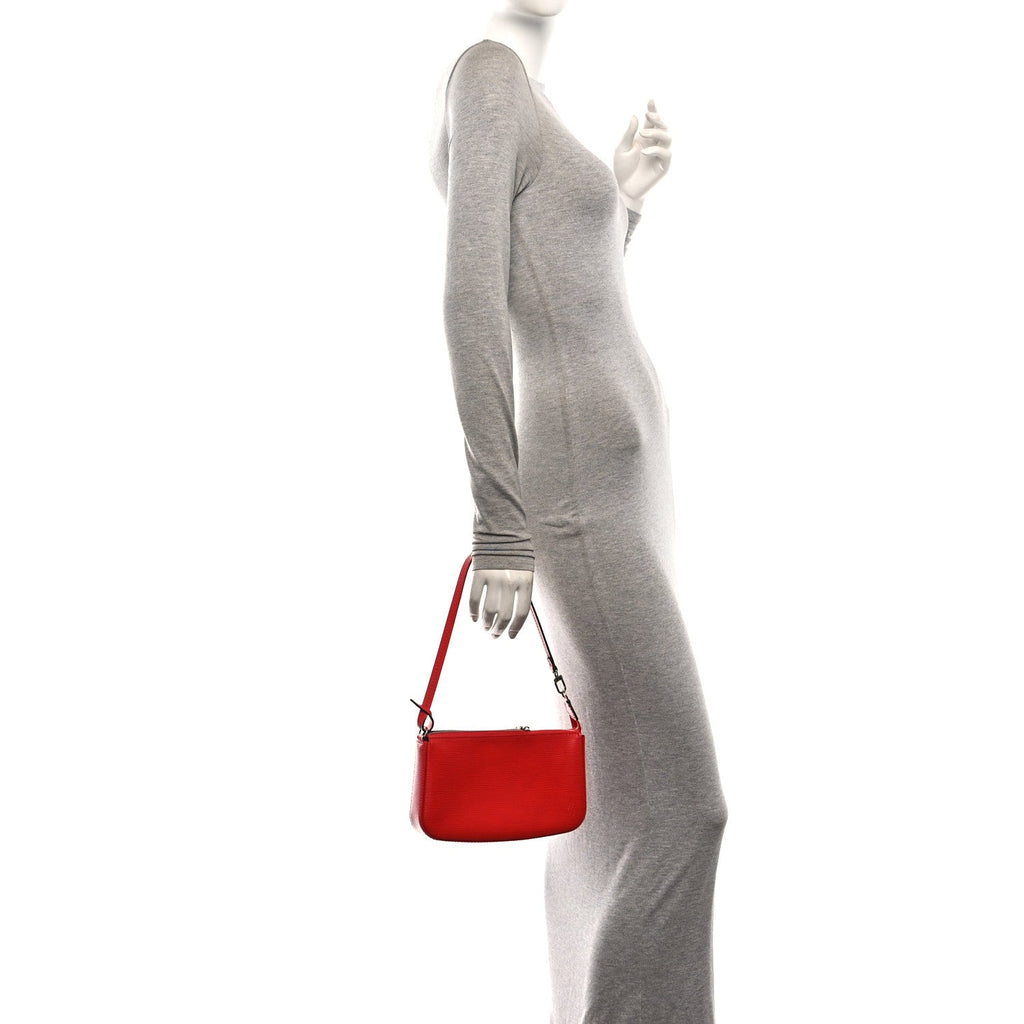 Epi Pochette Accessories NM Coquelicot