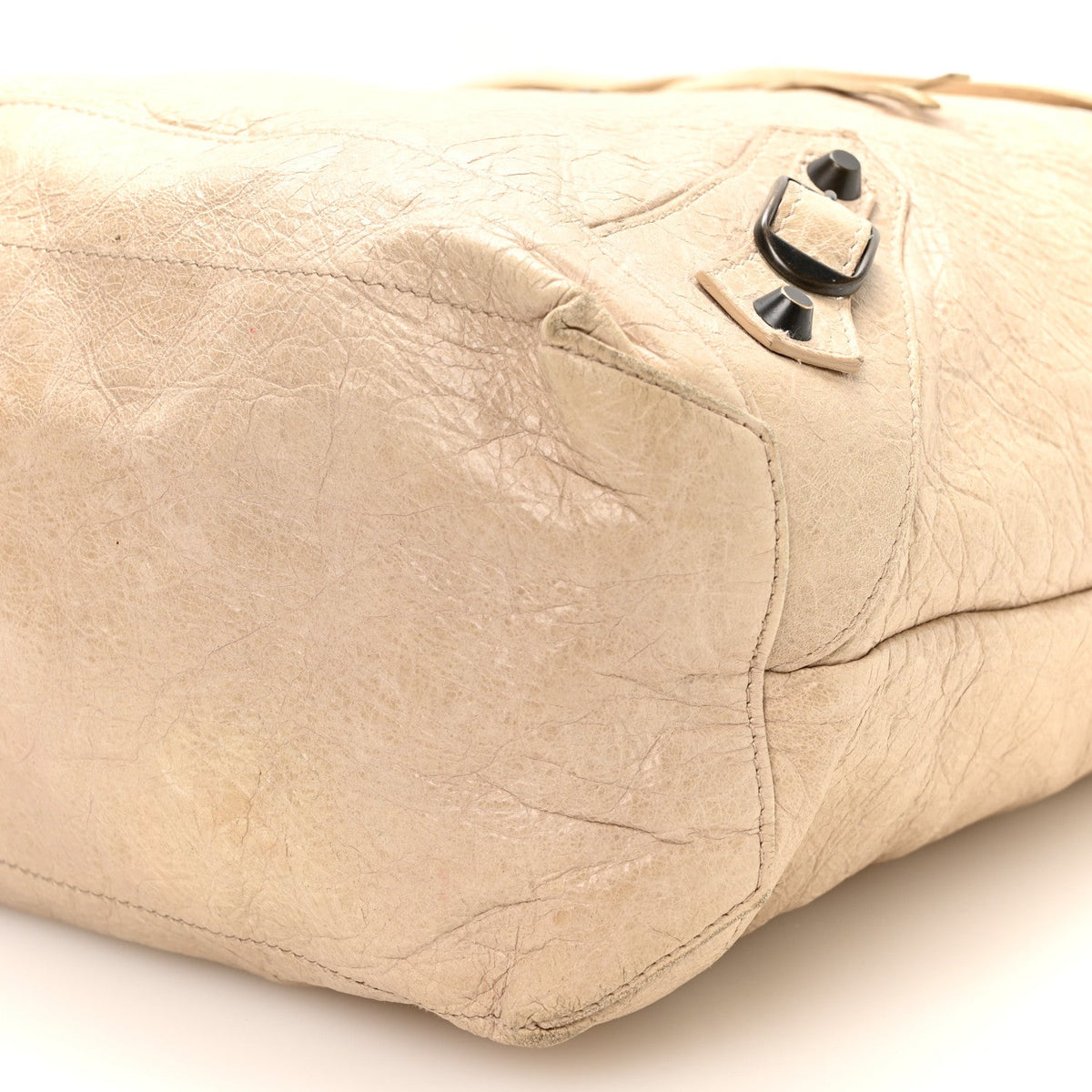 Agneau Classic Hardware Day Hobo Beige