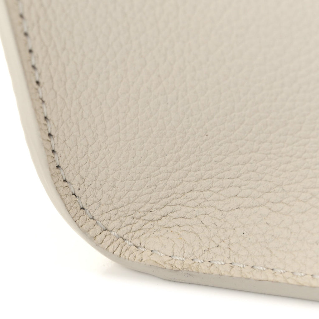 Soft Calfskin Lockme Tote PM White