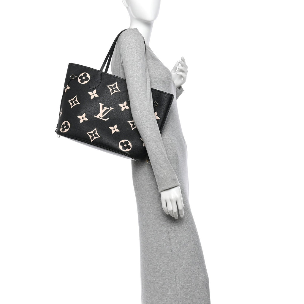 Empreinte Monogram Giant Neverfull MM Black Beige