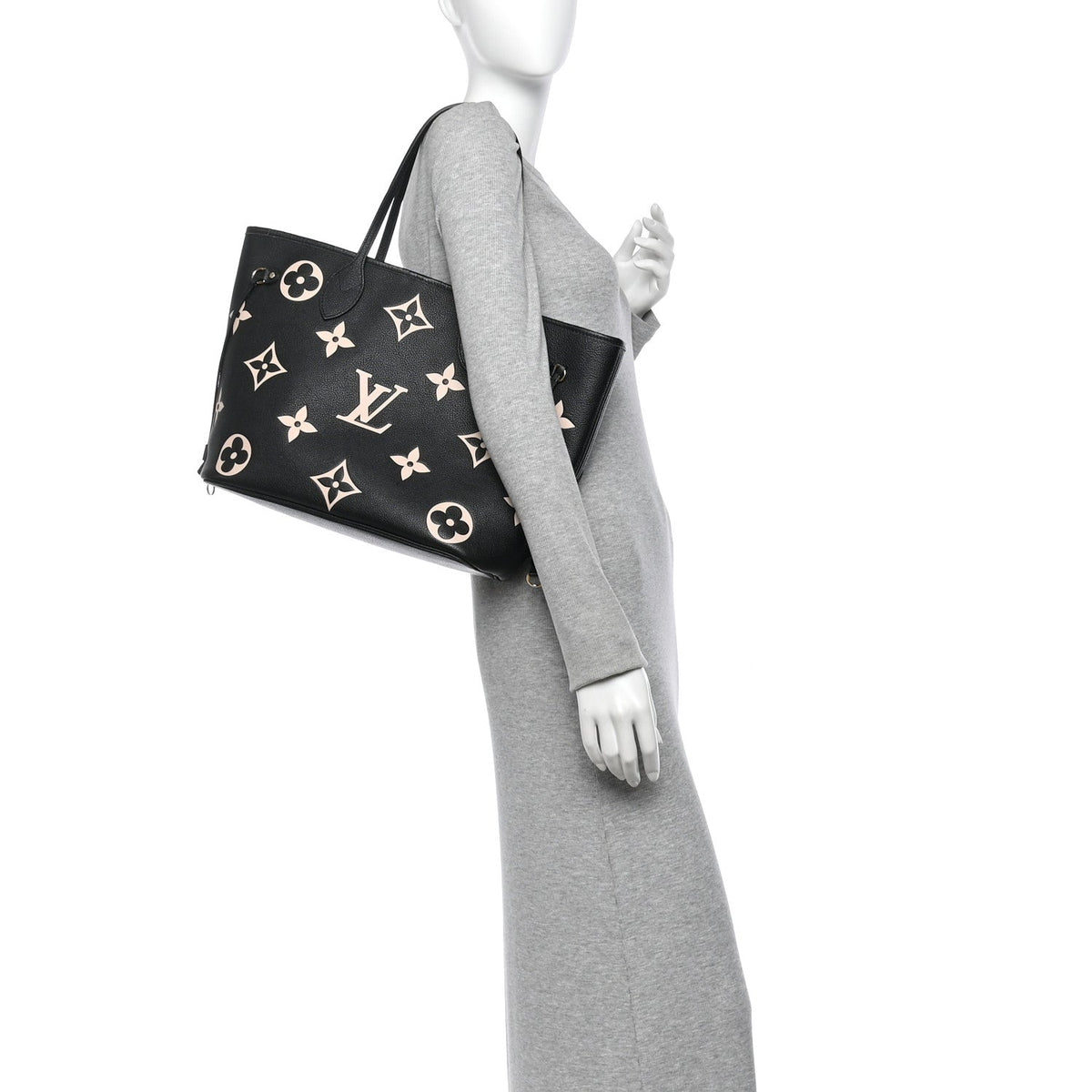 Empreinte Monogram Giant Neverfull MM Black Beige