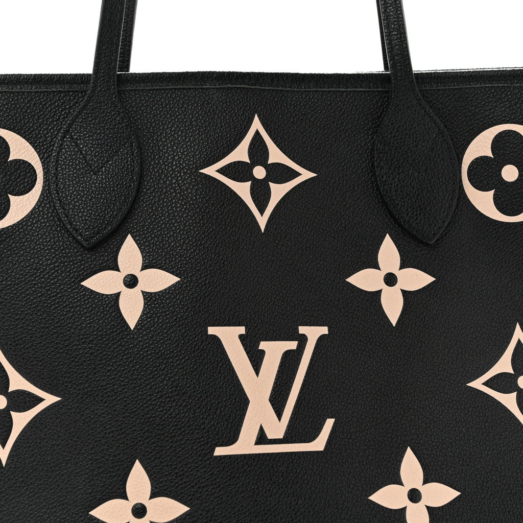 Empreinte Monogram Giant Neverfull MM Black Beige