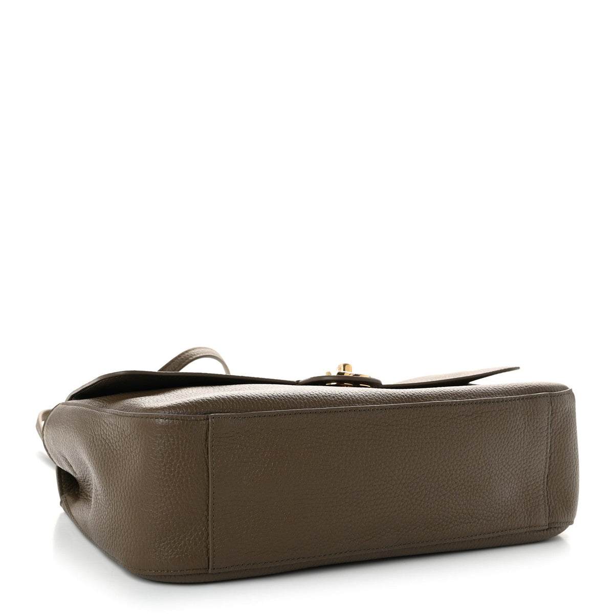 Grained Calfskin Small Souplissimo Maxi Flap Light Brown