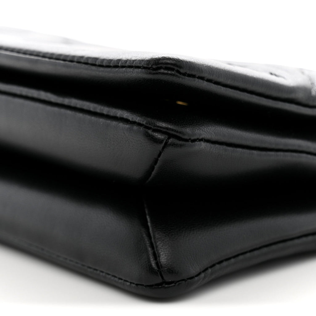 Lambskin Embossed Monogram Pochette Coussin Crossbody Black