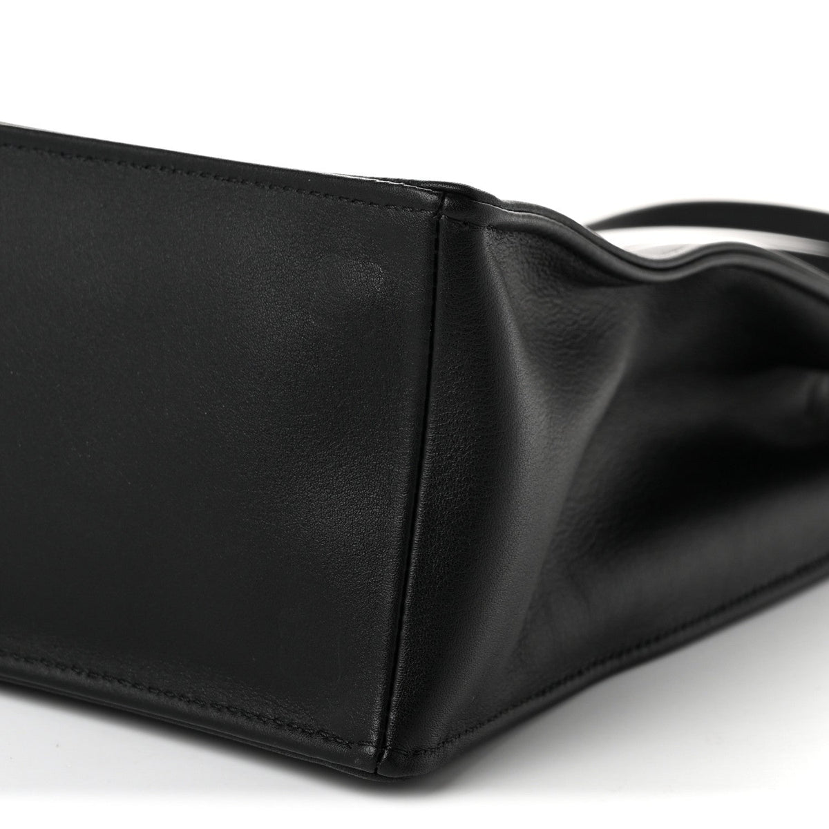 Calfskin Small Shopping Bag Black