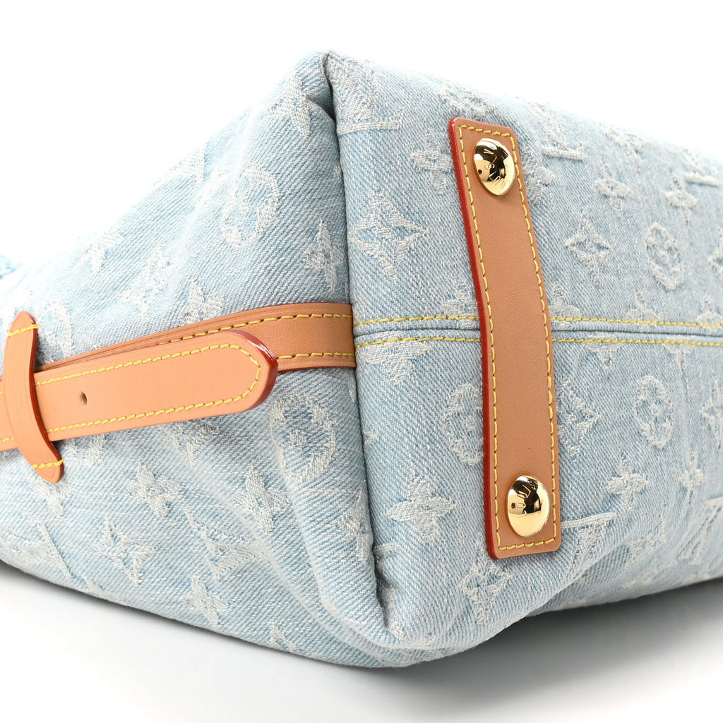 Monogram Denim CarryAll PM Sky Blue