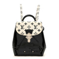 Patent Monogram Hot Springs Backpack Black White