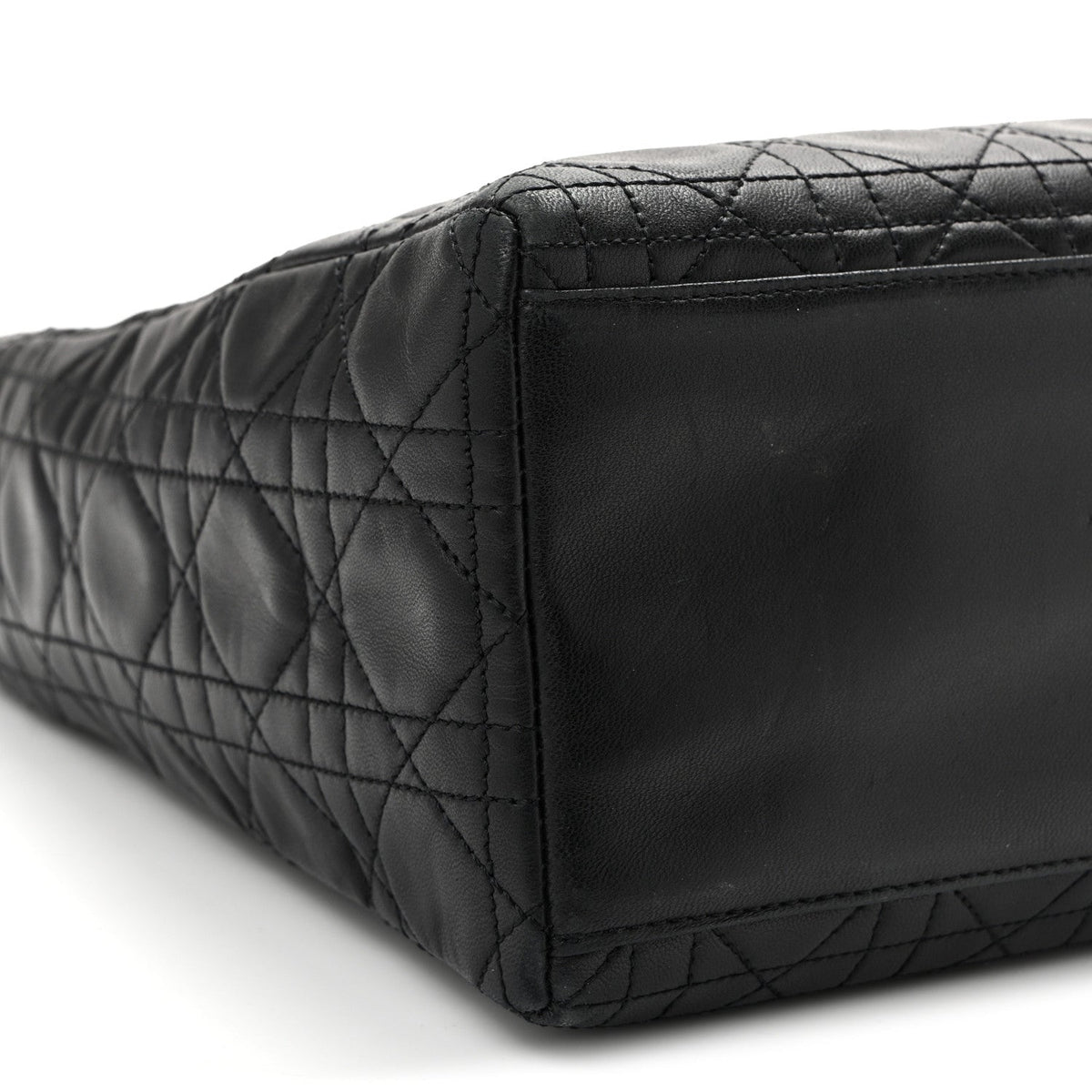 Lambskin Cannage Medium Lady Dior Black