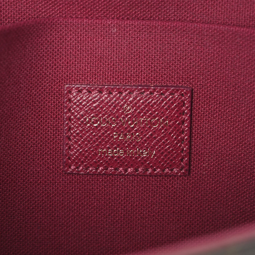 Monogram Pochette Felicie Chain Wallet Fuchsia
