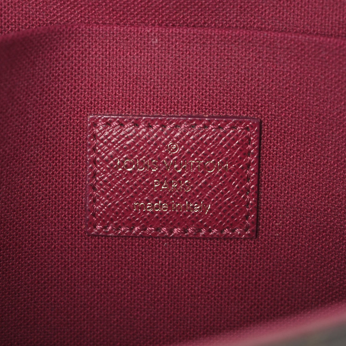 Monogram Pochette Felicie Chain Wallet Fuchsia
