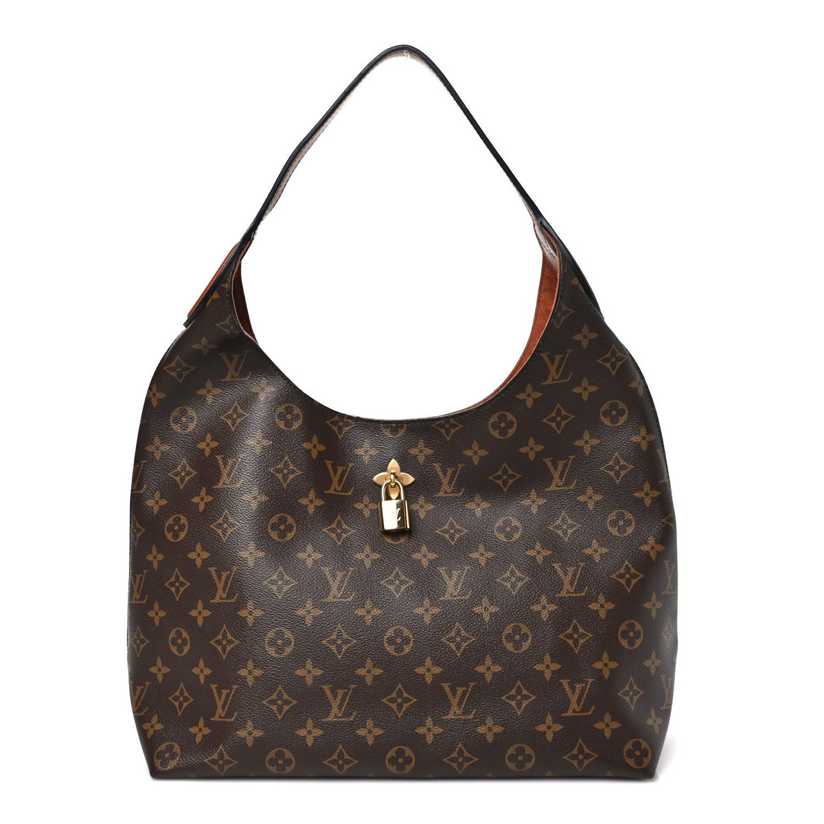 Monogram Flower Hobo Caramel