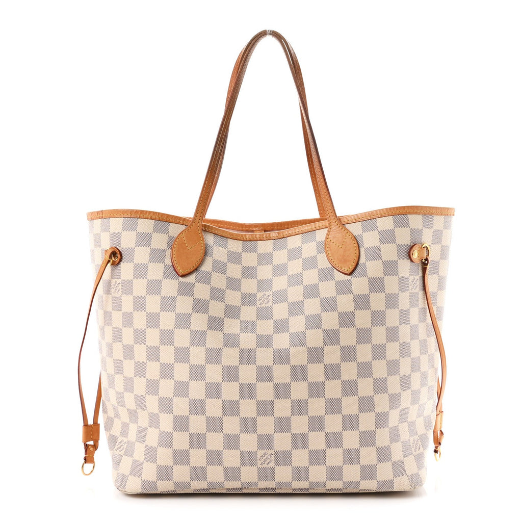 Damier Azur Neo Neverfull MM Rose Ballerine