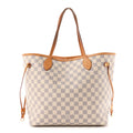 Damier Azur Neo Neverfull MM Rose Ballerine