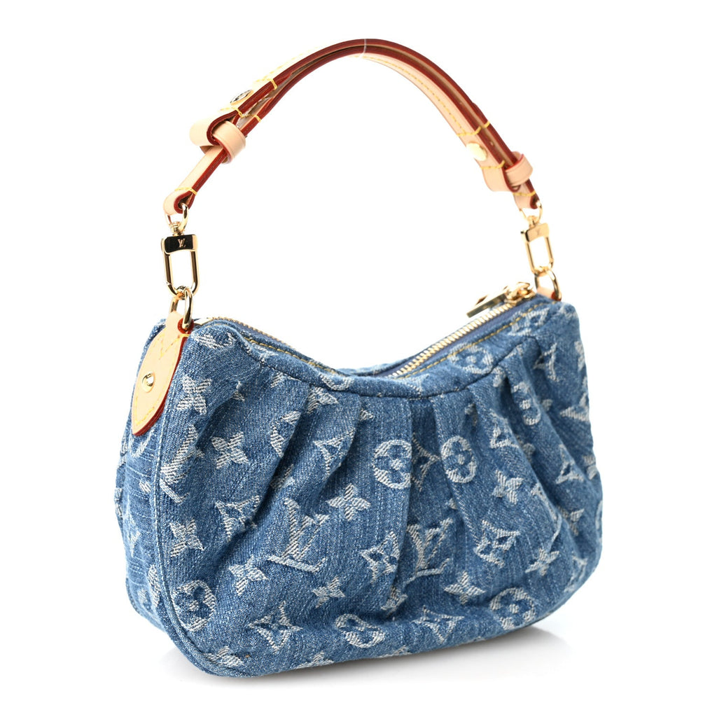 Monogram Denim Pochette Valley Blue