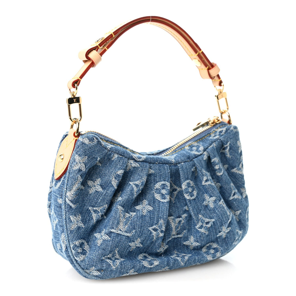 Monogram Denim Pochette Valley Blue