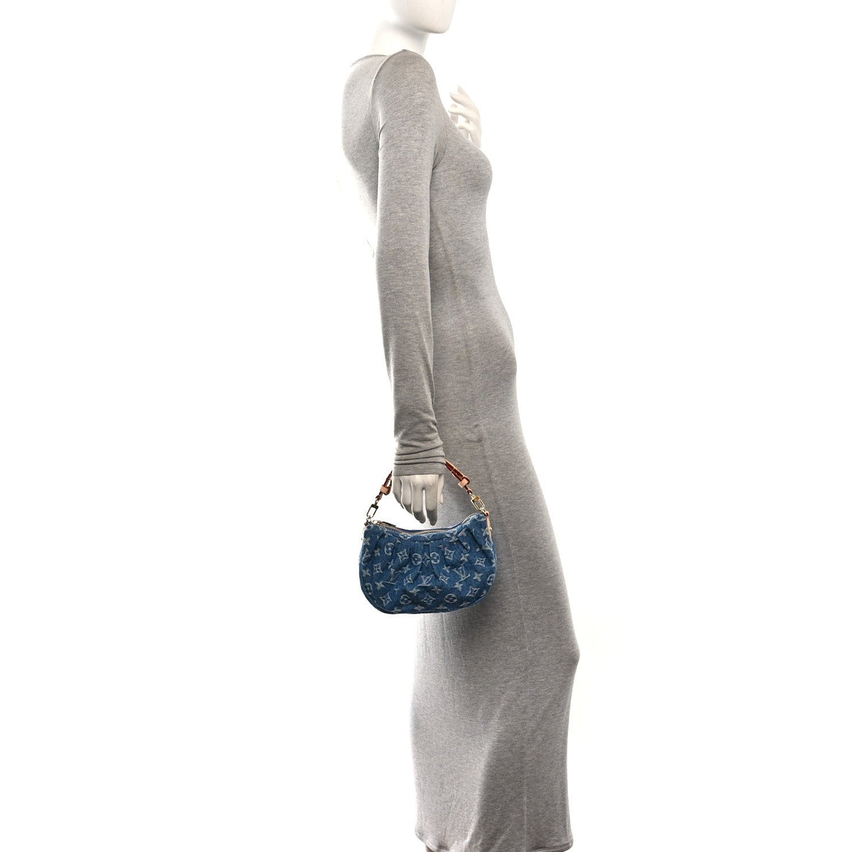 Monogram Denim Pochette Valley Blue