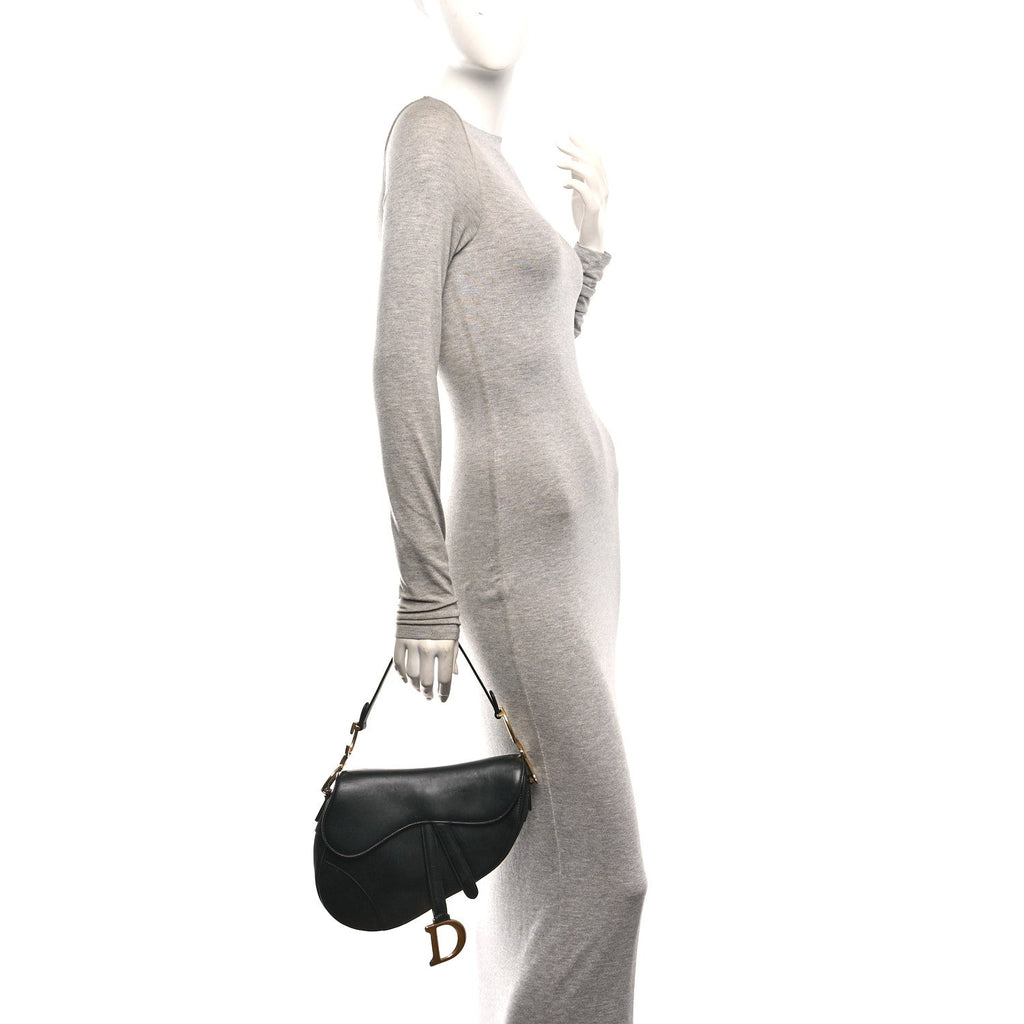 Calfskin Saddle Bag Black