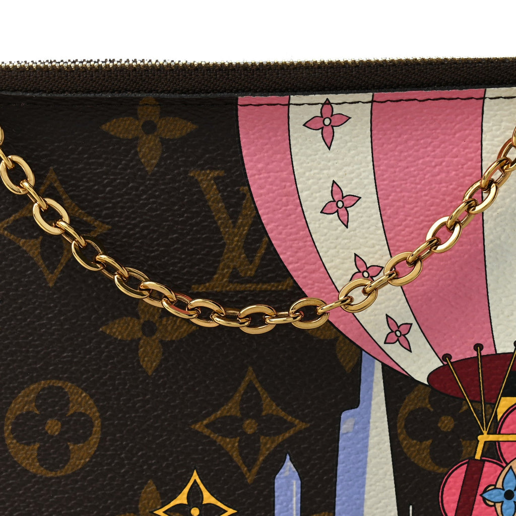 Monogram 2019 Christmas Animation Double Zip Pochette