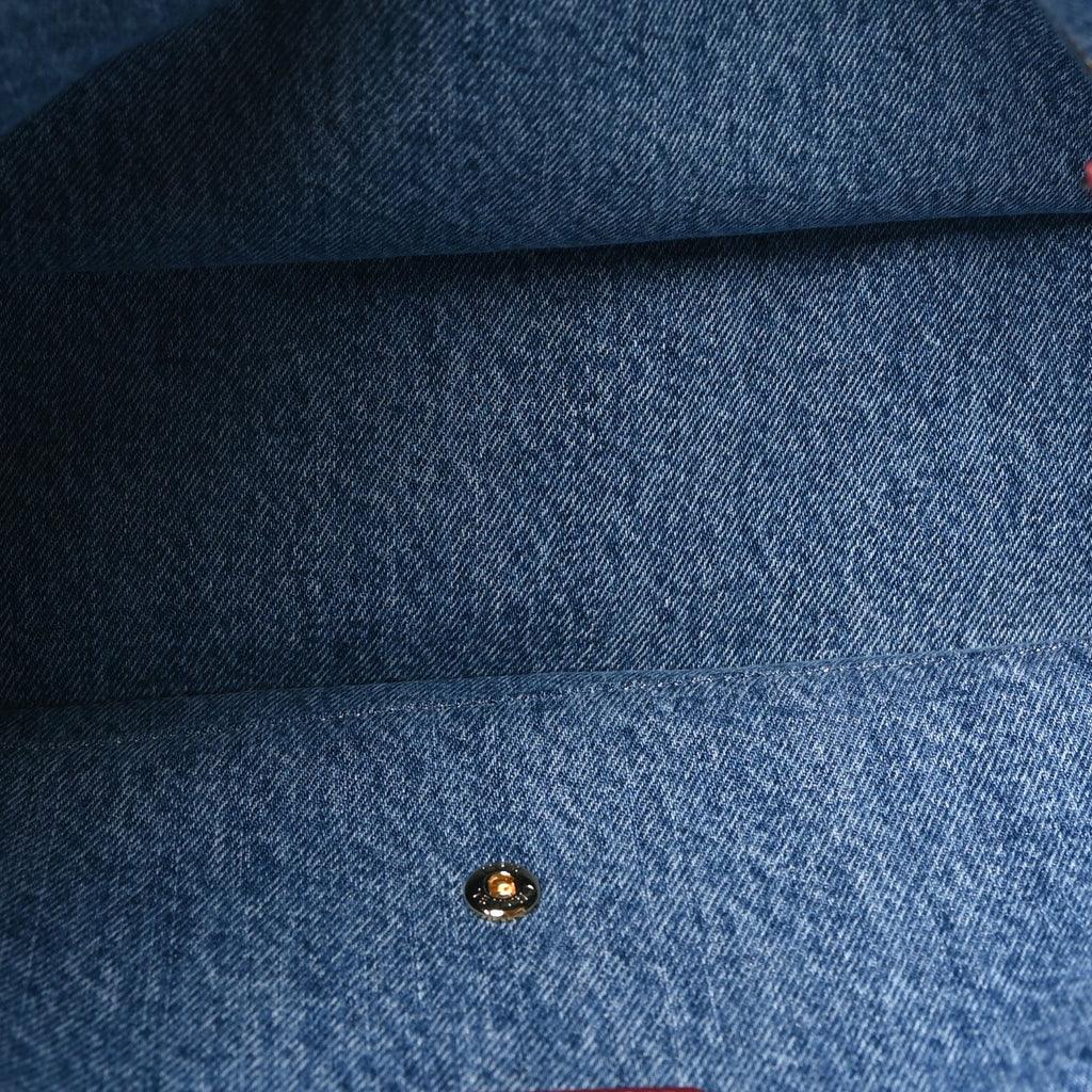 Denim Small Souplissimo Maxi Flap Blue