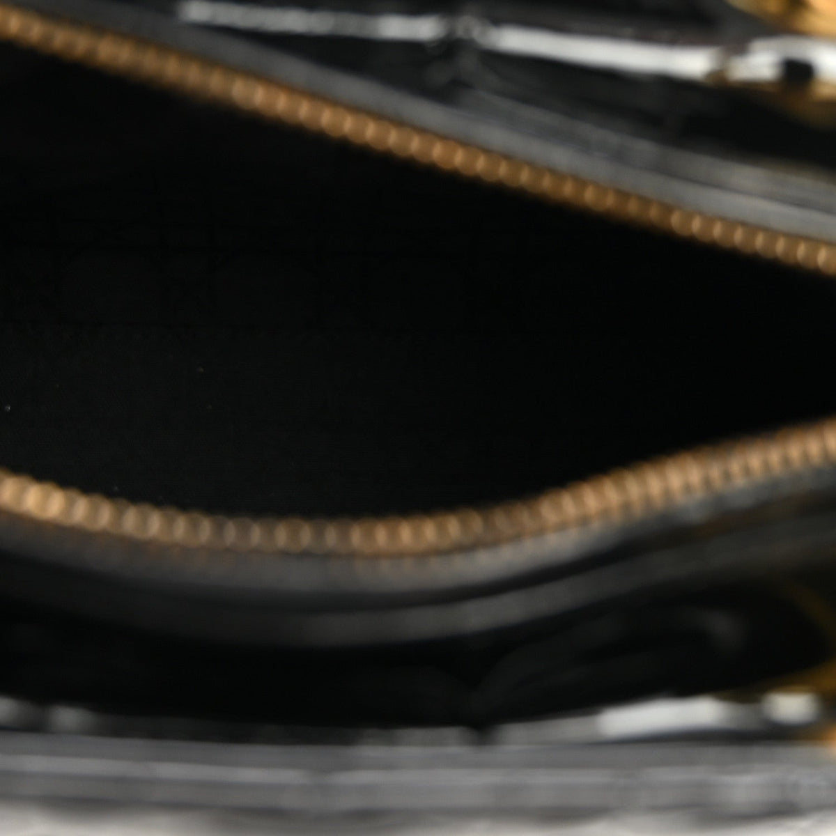 Patent Cannage Medium Lady Dior Black