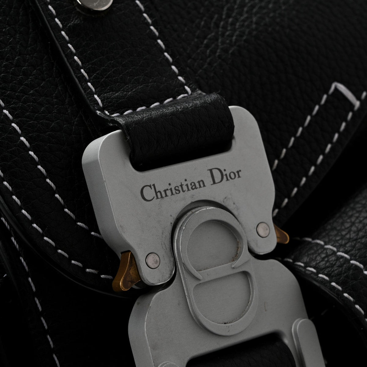 Grained Calfskin Maxi Gallop Backpack Black