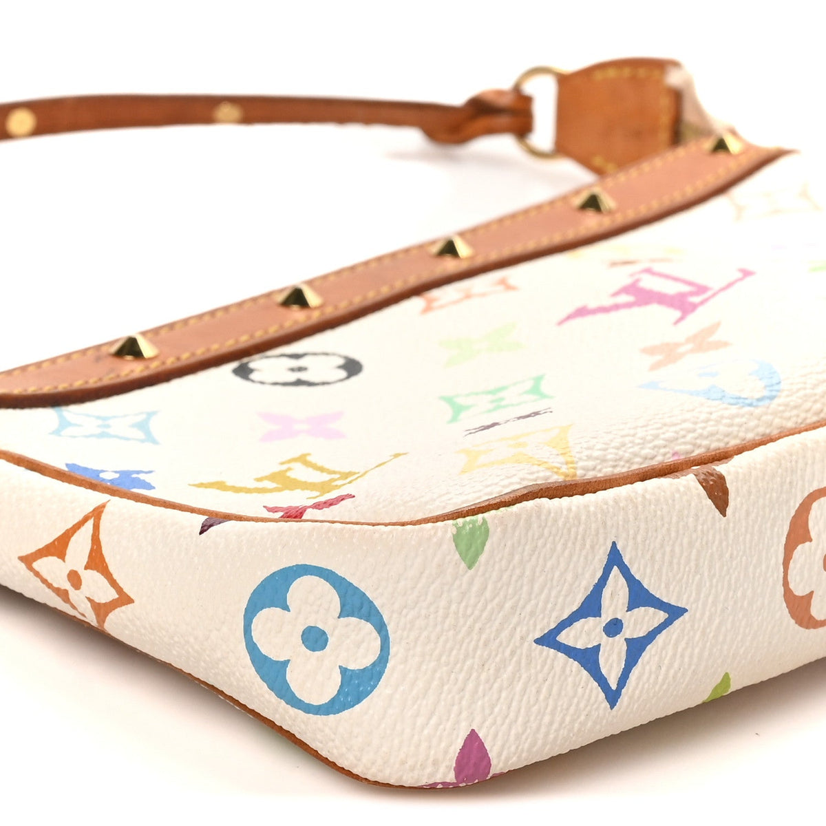 Monogram Multicolor Pochette Accessories White