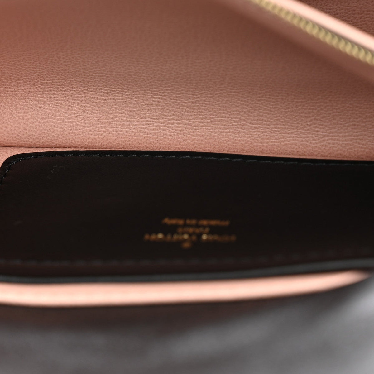 Lambskin Embossed Monogram Pochette Coussin Crossbody Black