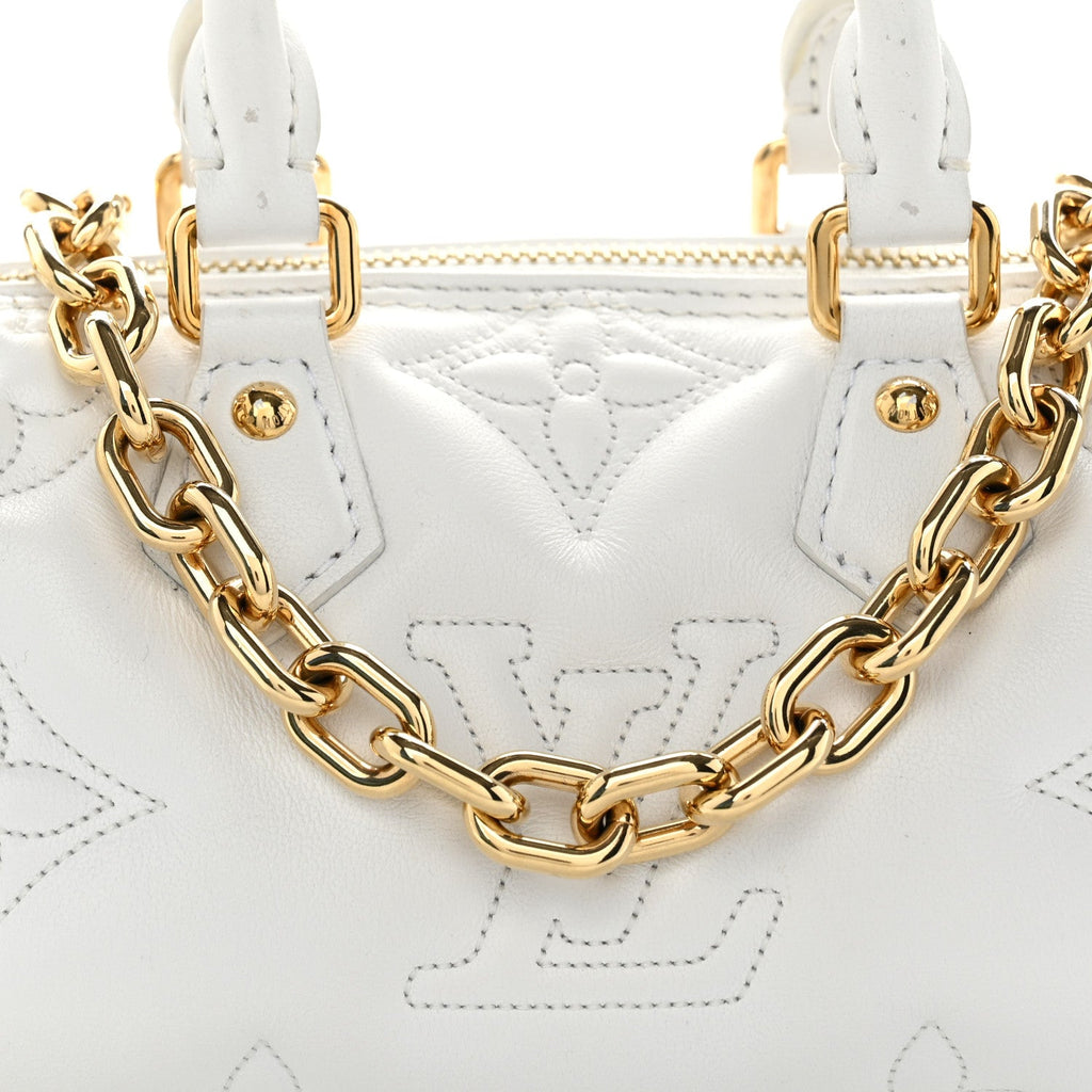 Calfskin Bubblegram Papillon BB Snow White