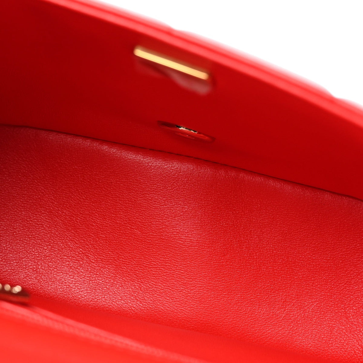 Lambskin Resin Crystal Square Quilted Monacoco Mini Flap Red