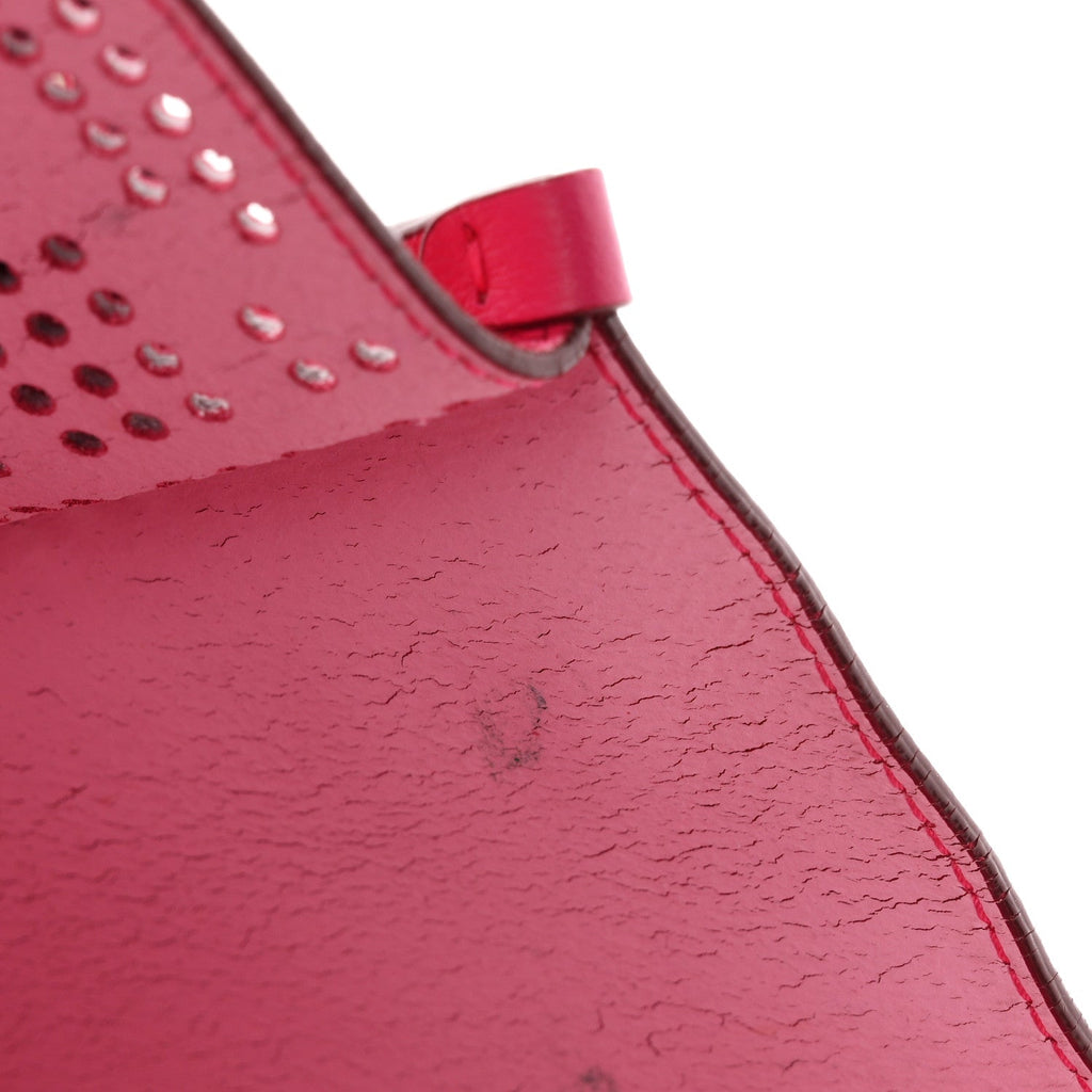 Calfskin Perforated Cannage Dioriva Tote Hot Pink