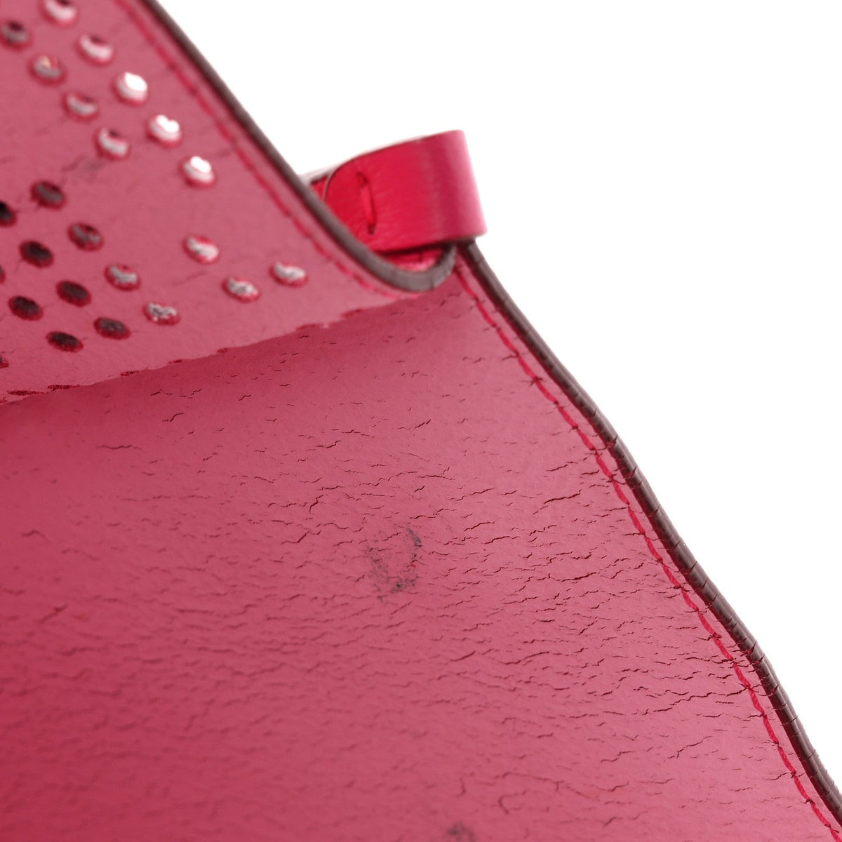 Calfskin Perforated Cannage Dioriva Tote Hot Pink
