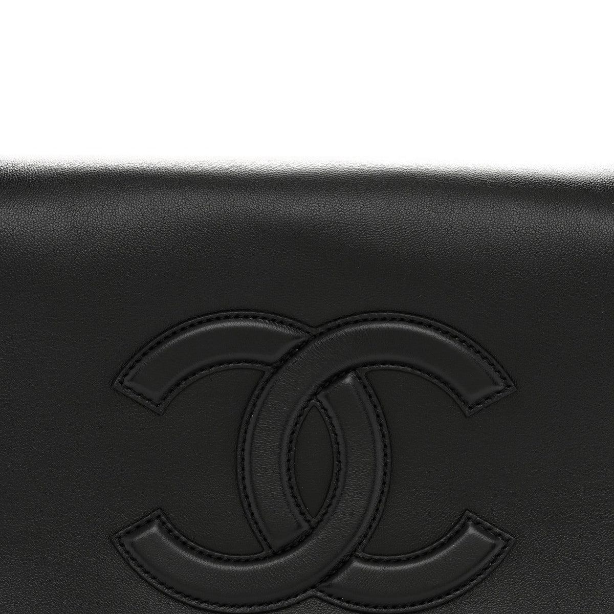 Lambskin CC Messenger Flap Black