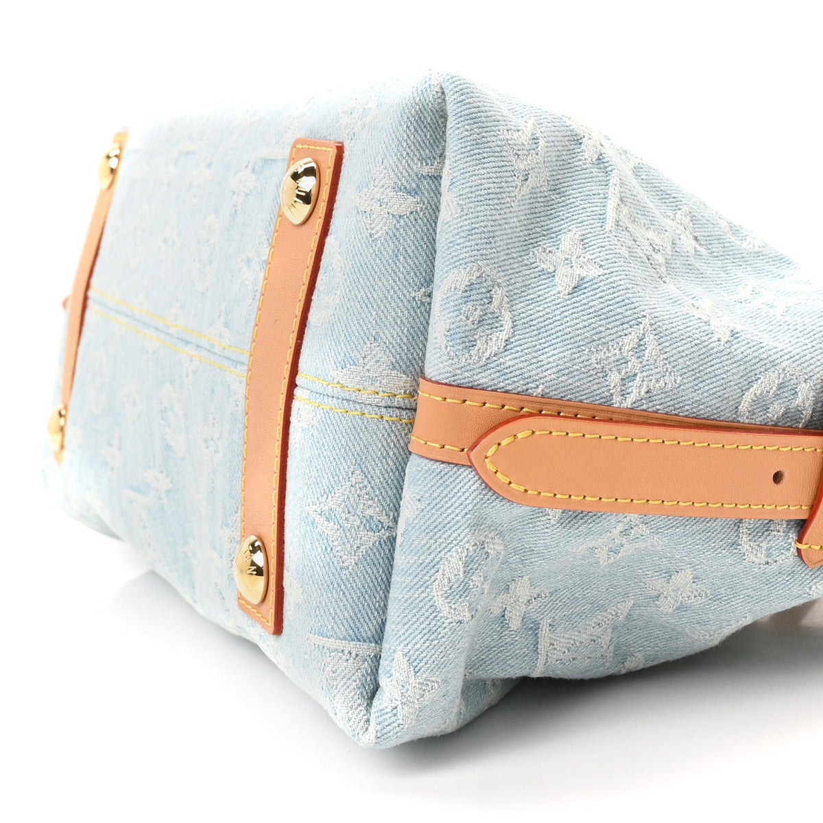Monogram Denim CarryAll PM Sky Blue