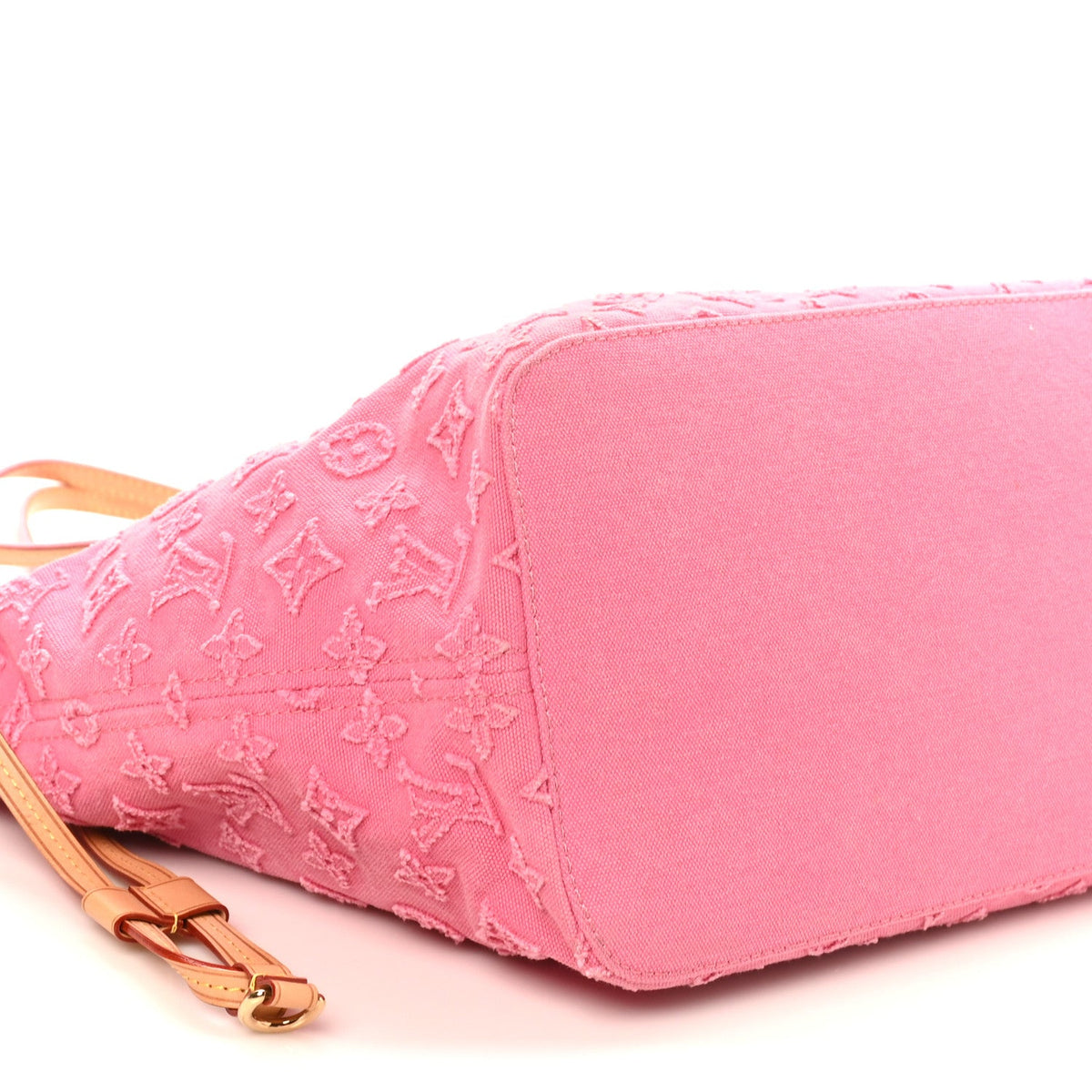 Monogram Denim Neverfull MM Rose