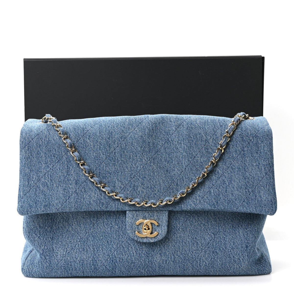 Denim Souplissimo Maxi Flap Blue
