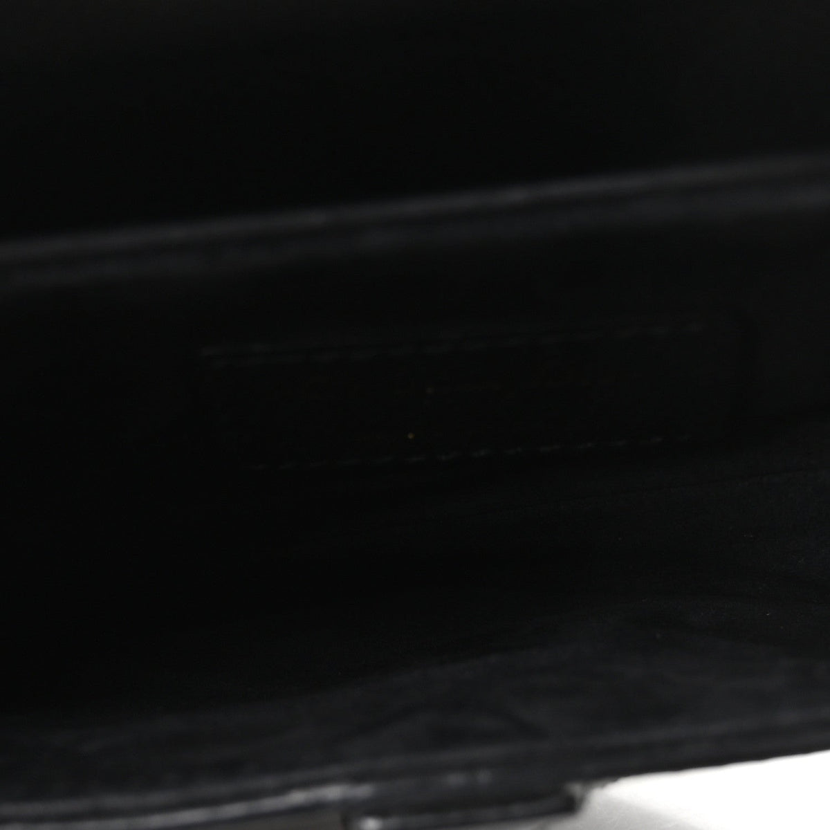 Grained Calfskin Mini Saddle Bag Black