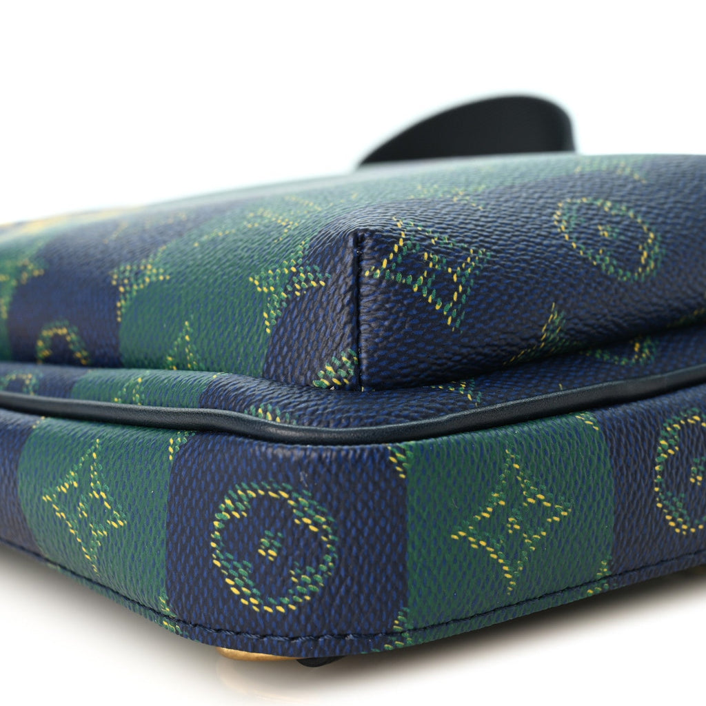Monogram Heritage Avenue Slingbag PM Blue Stripes