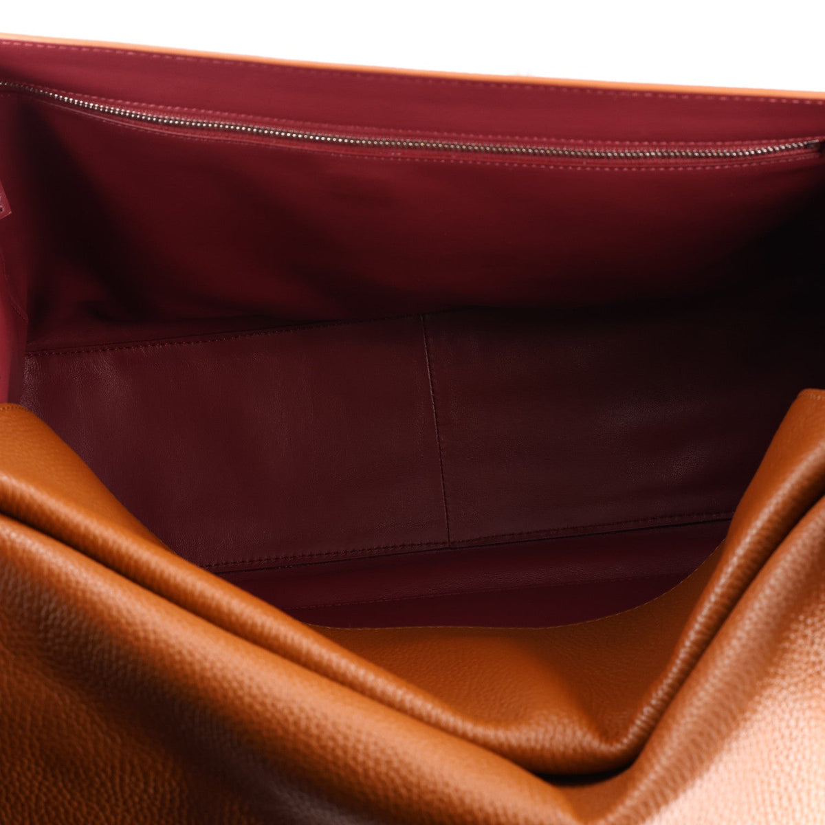 Grained Calfskin Souplissimo Maxi Flap Camel