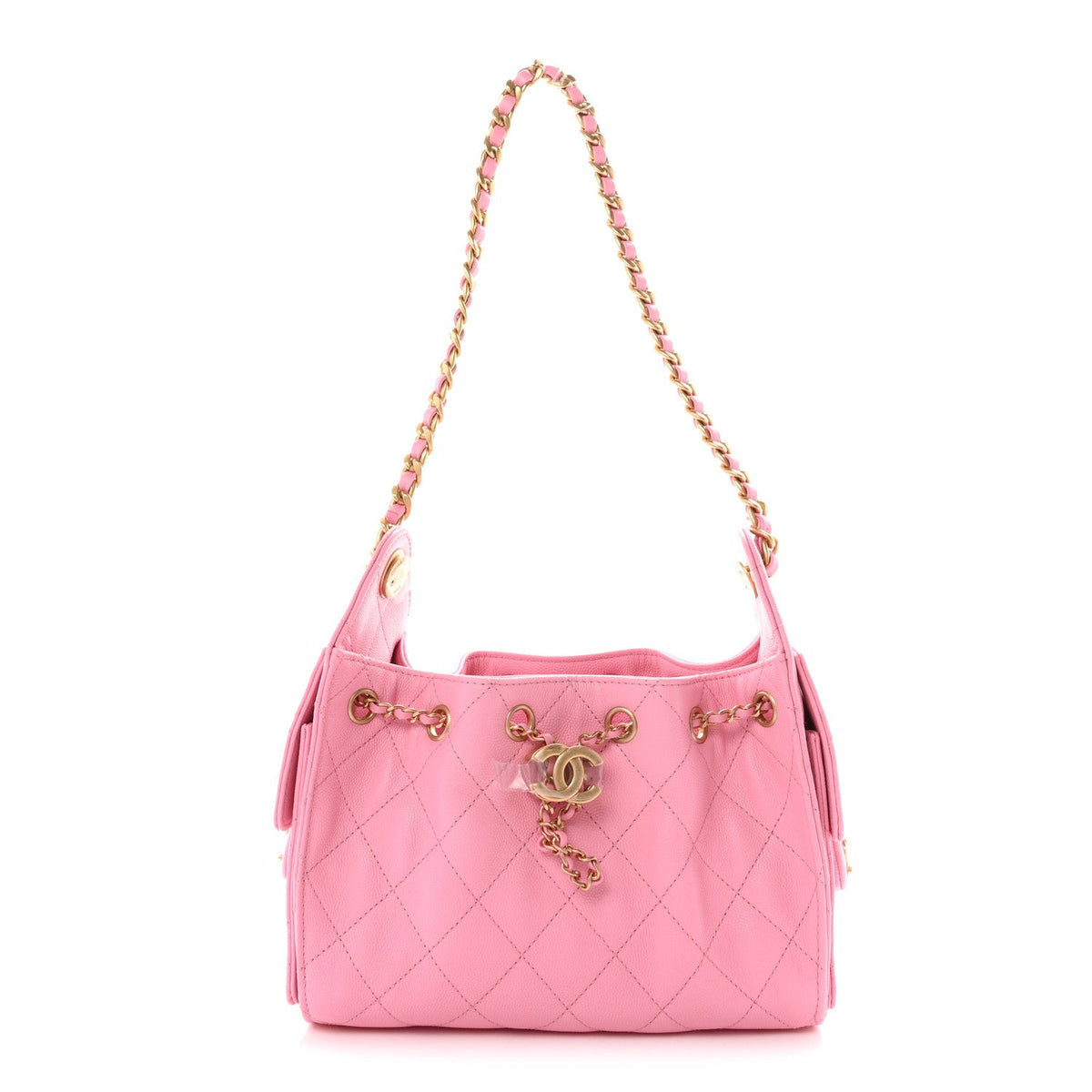 Caviar Quilted Mini Chanel 25 Handbag Pink