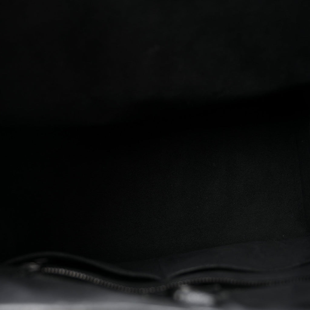Soft Calfskin Lockme Tote MM Black
