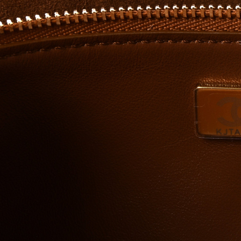 Suede Calfskin Small Souplissimo Maxi Flap Camel