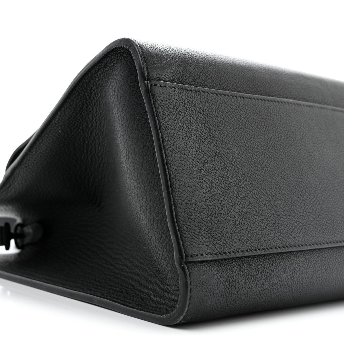 Soft Calfskin Lockme Tote MM Black