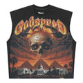 Godspeed Echoes Empire Sleeveless T-shirt Black Wash