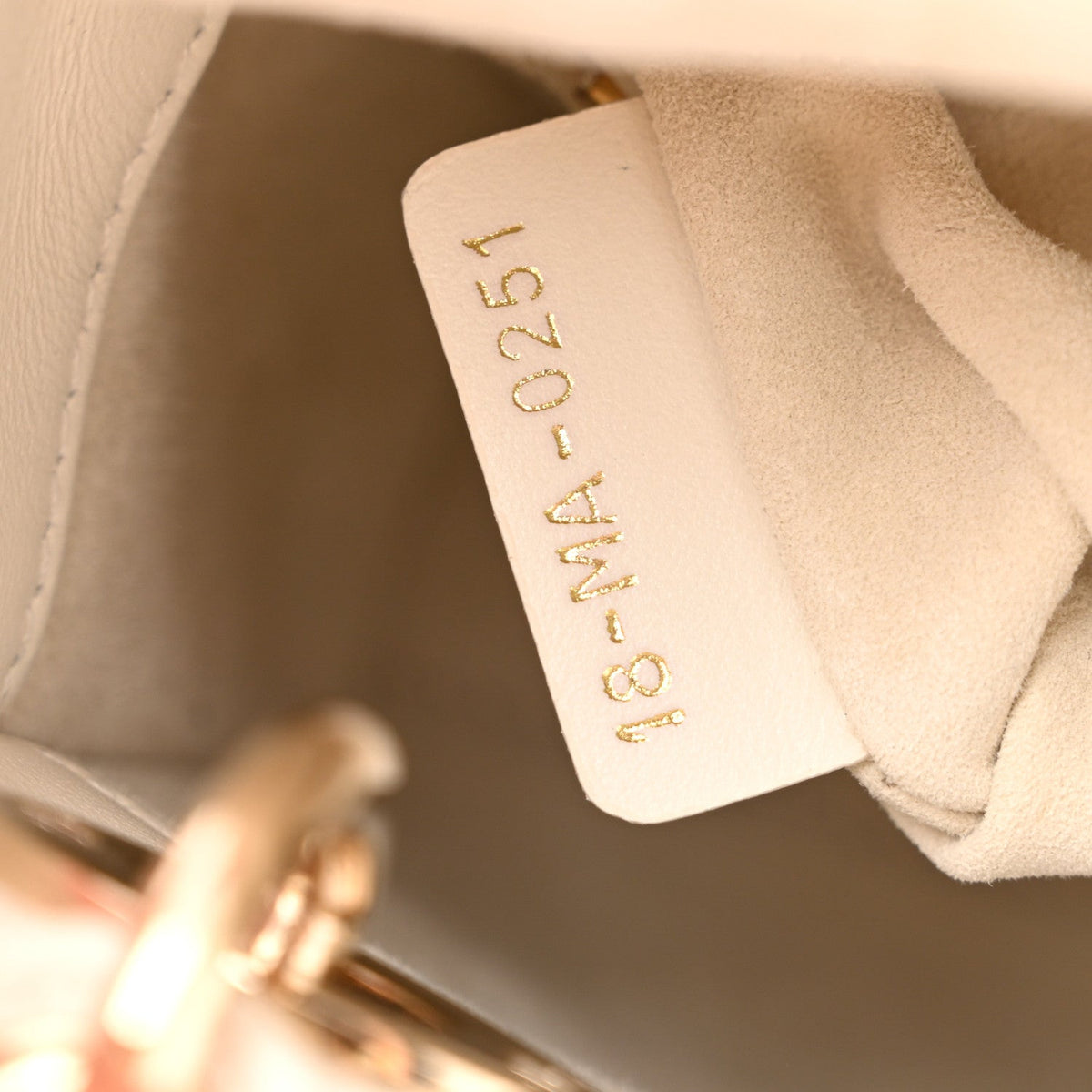 Calfskin Cannage Dioramour Mini Lady Dior White