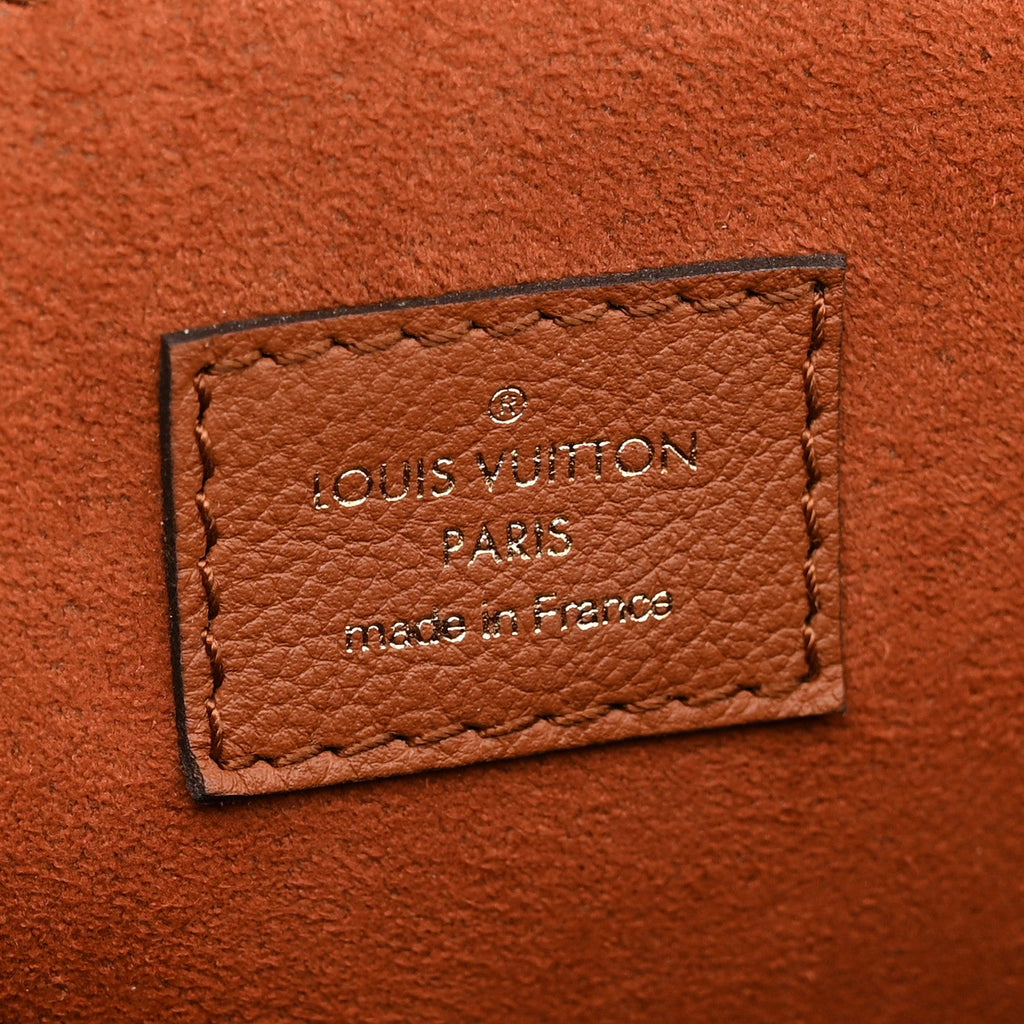 Grained Calfskin Lockme Oxford Cognac