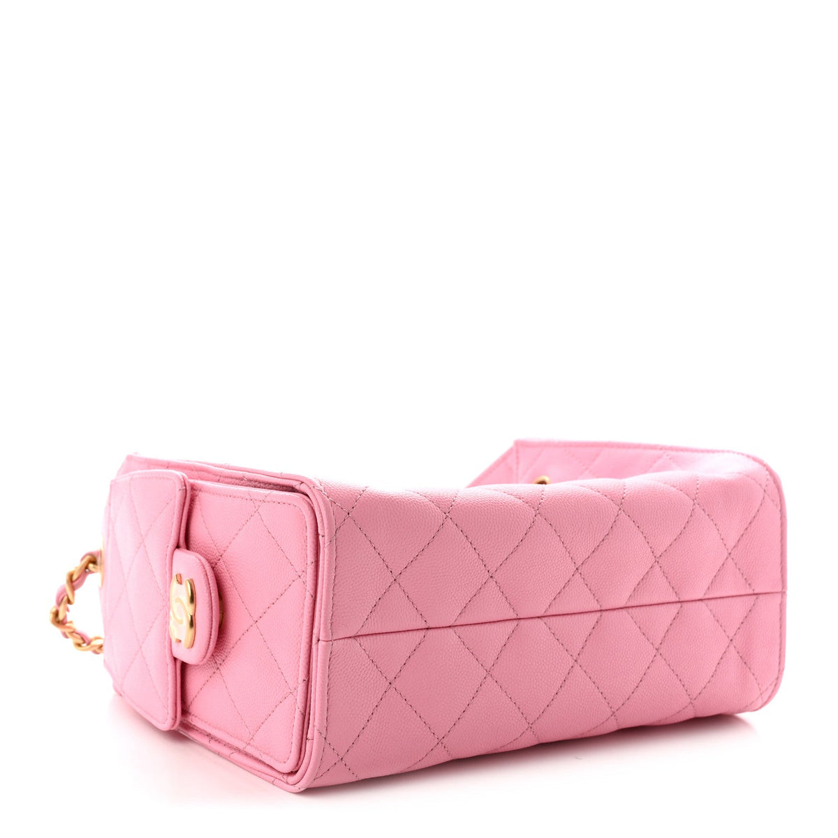 Caviar Quilted Mini Chanel 25 Handbag Pink