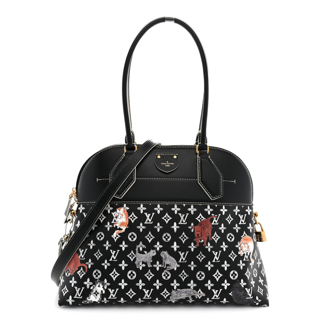 Calfskin Catogram Alma Souple MM Black