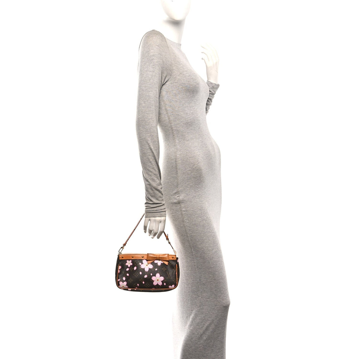 Monogram Cherry Blossom Pochette Accessories Brown