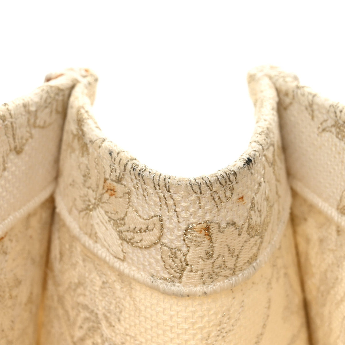 Canvas Embroidered Medium Rêve d'Infini Book Tote Gold