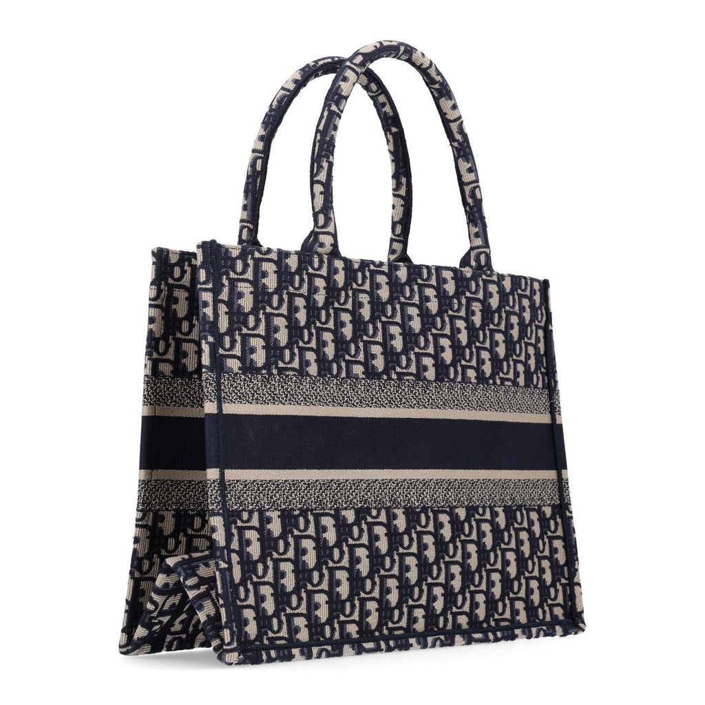 Oblique Medium Book Tote Blue Multicolor